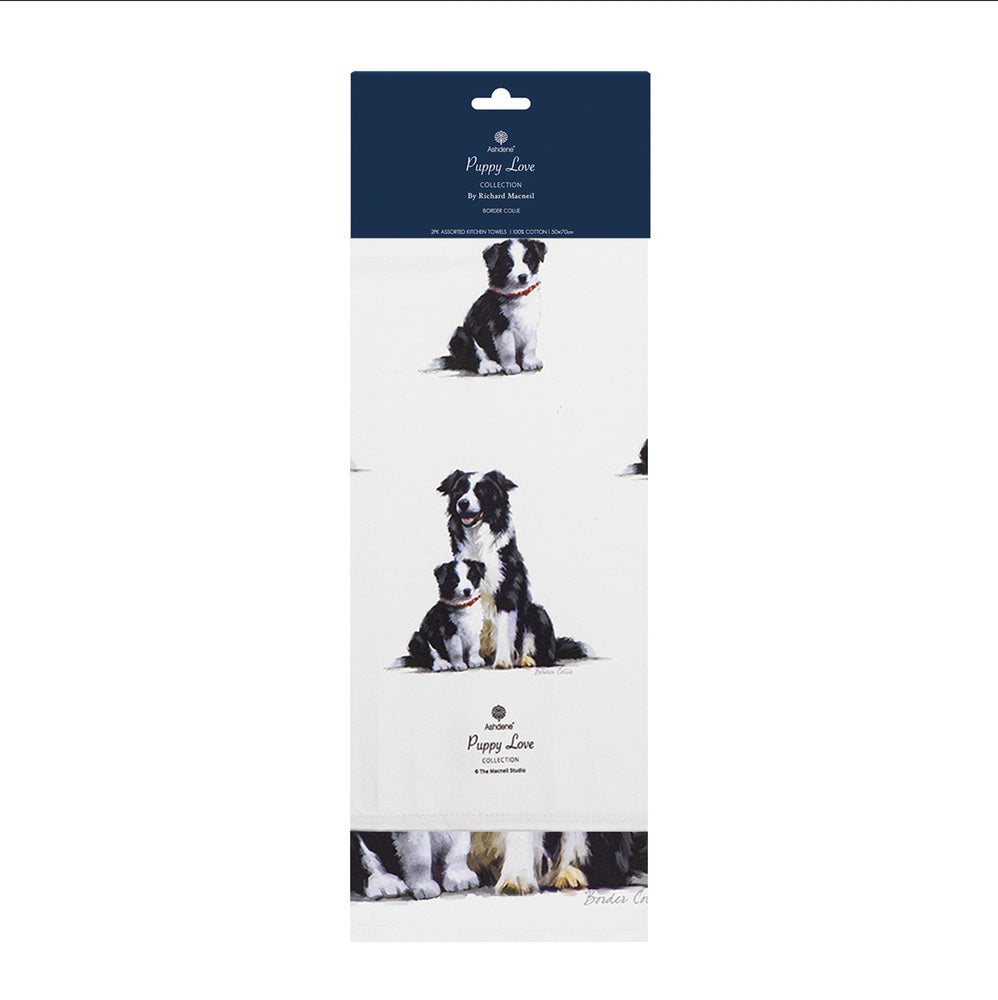 Ashdene Puppy Love Set of 2 Tea Towels