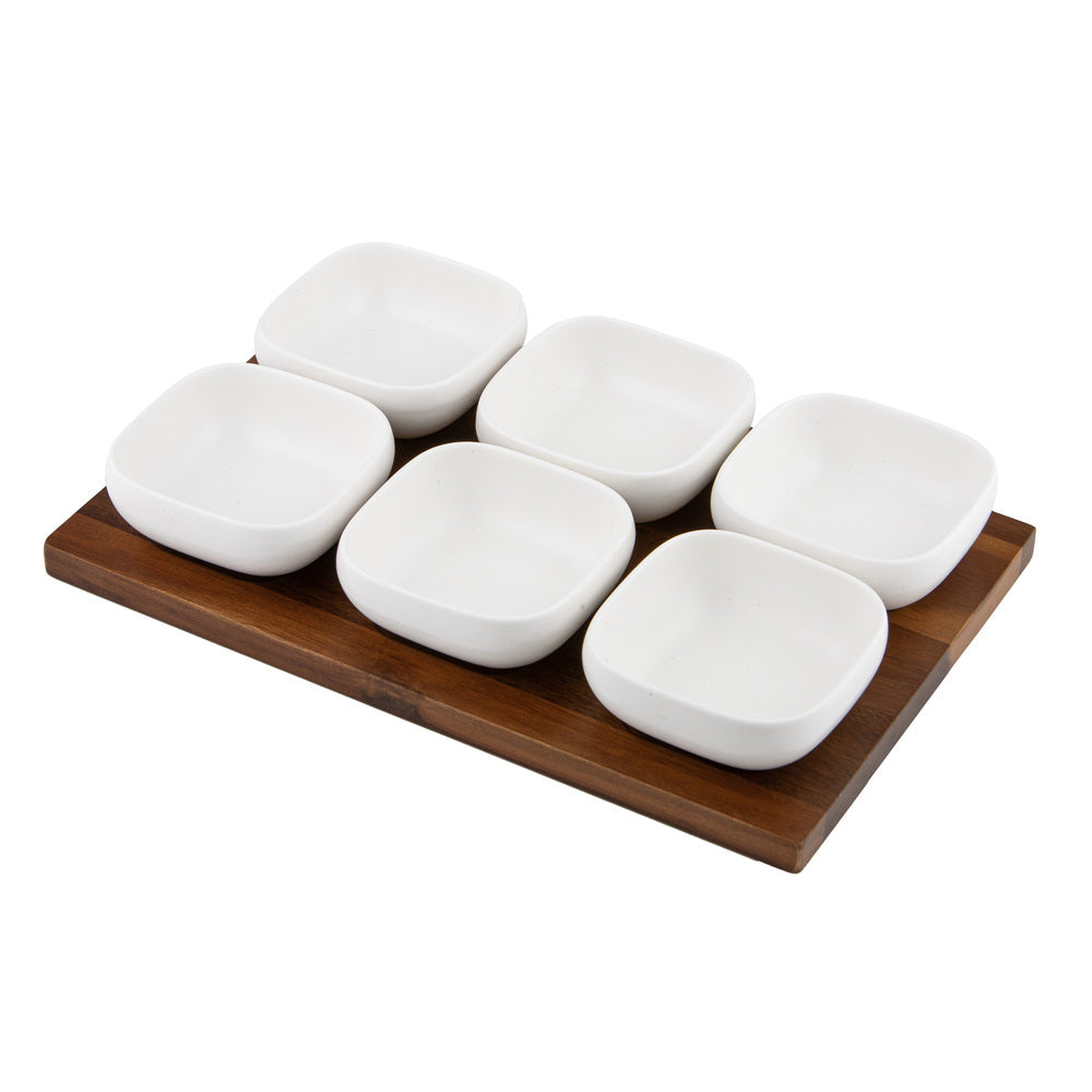 Ladelle Essentials 7 Piece Bowl & Tray Set