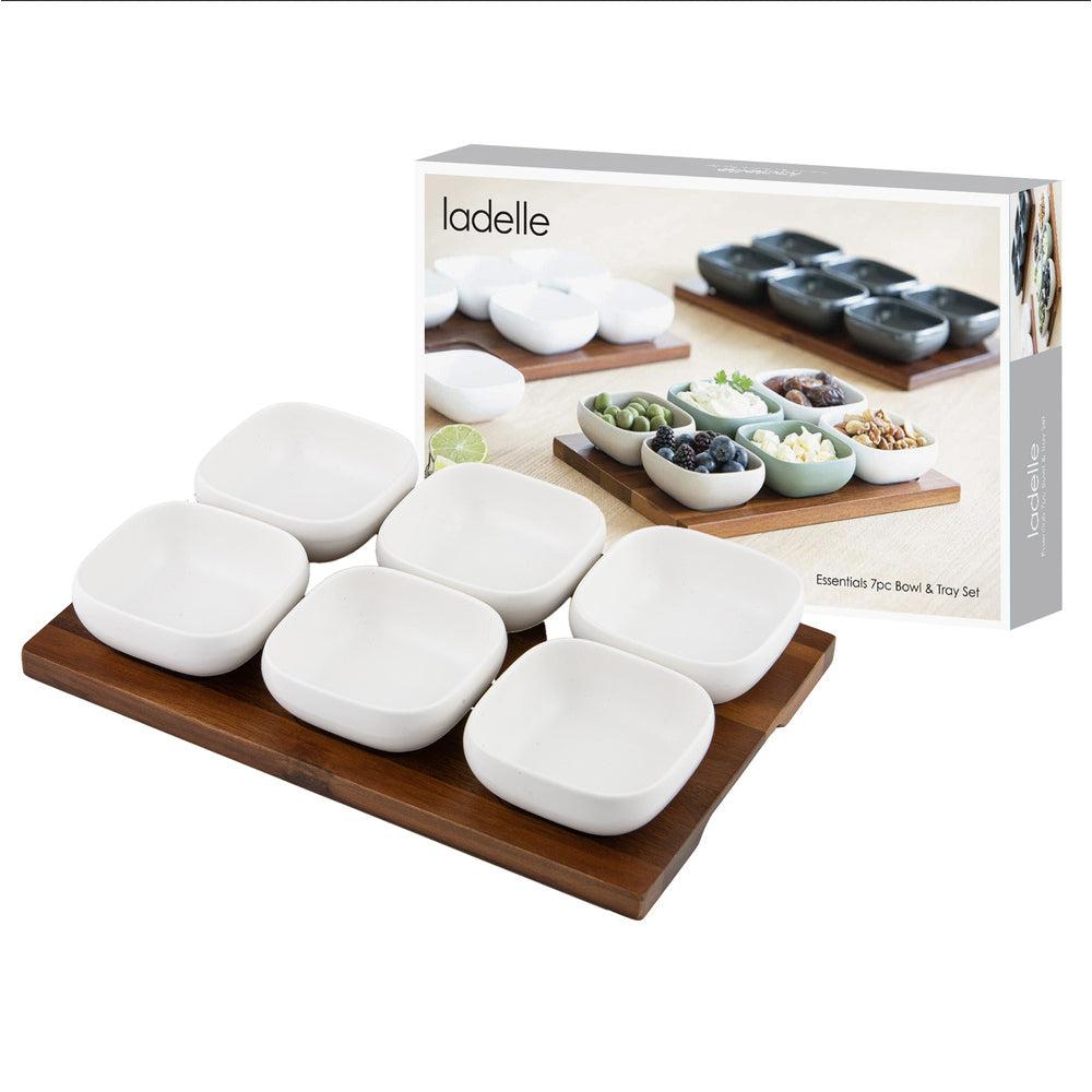 Ladelle Essentials 7 Piece Bowl & Tray Set