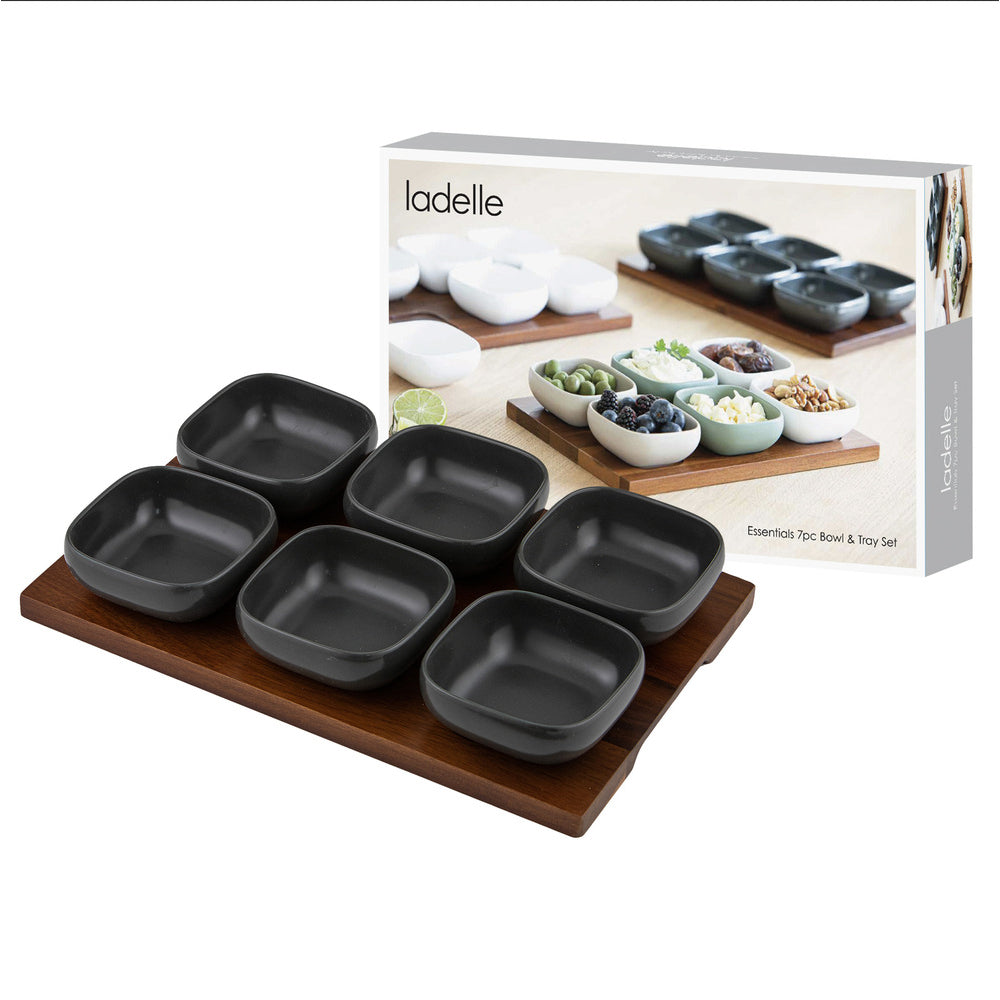 Ladelle Essentials 7 Piece Bowl & Tray Set