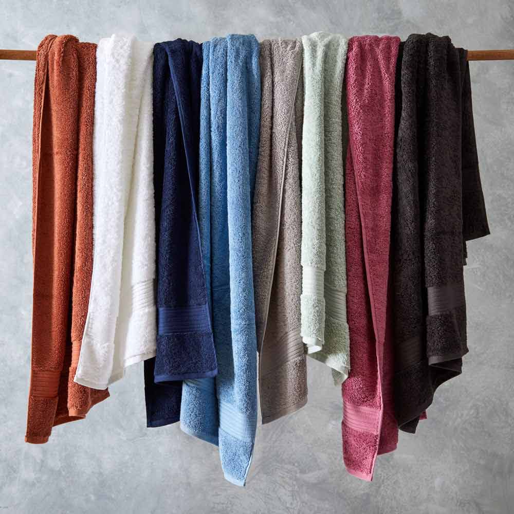 Celene Egyptian Loop Bath Towel Collection Clay