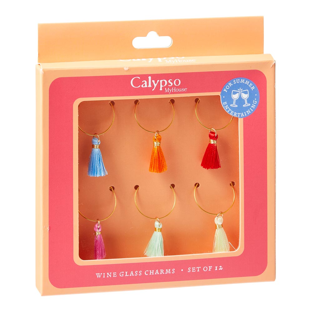 MyHouse Calypso Set of 12 Wine Charms