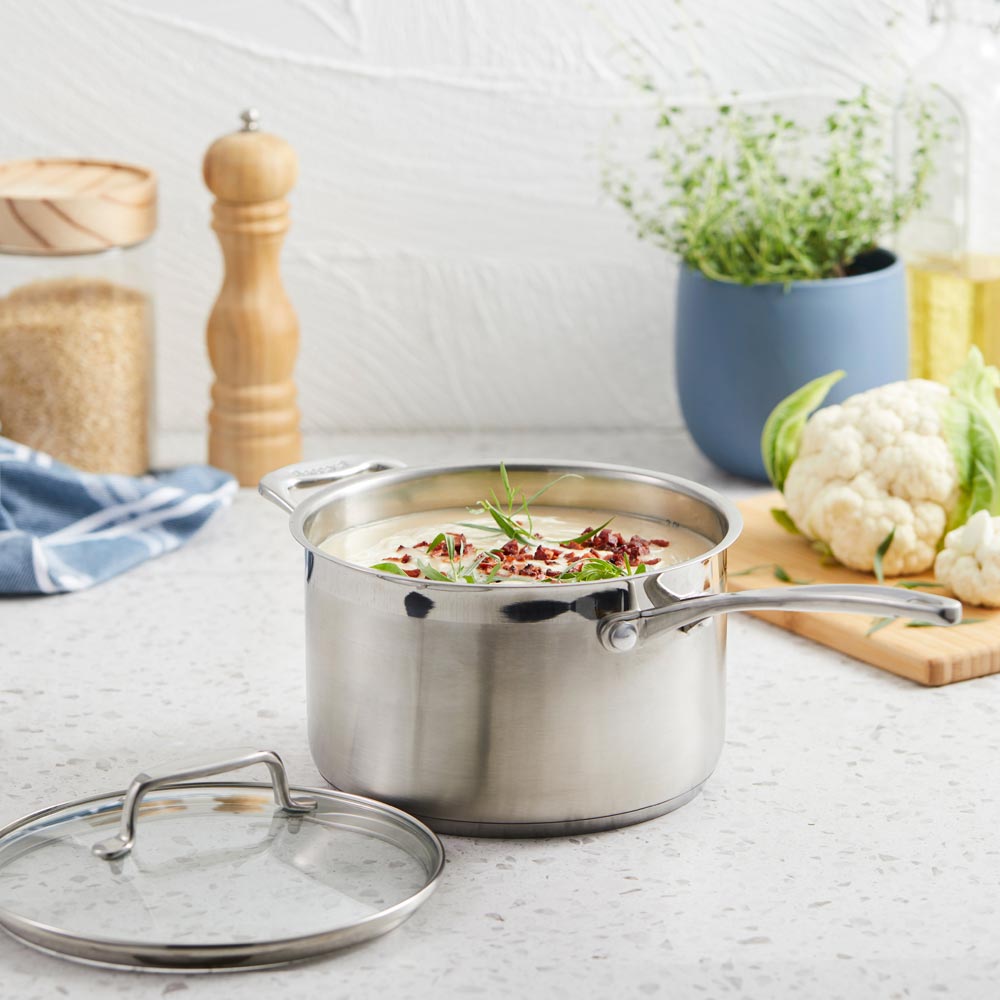 Baccarat iconiX 4 Piece Stainless Steel Cookware Set with saucepan at MyHouse