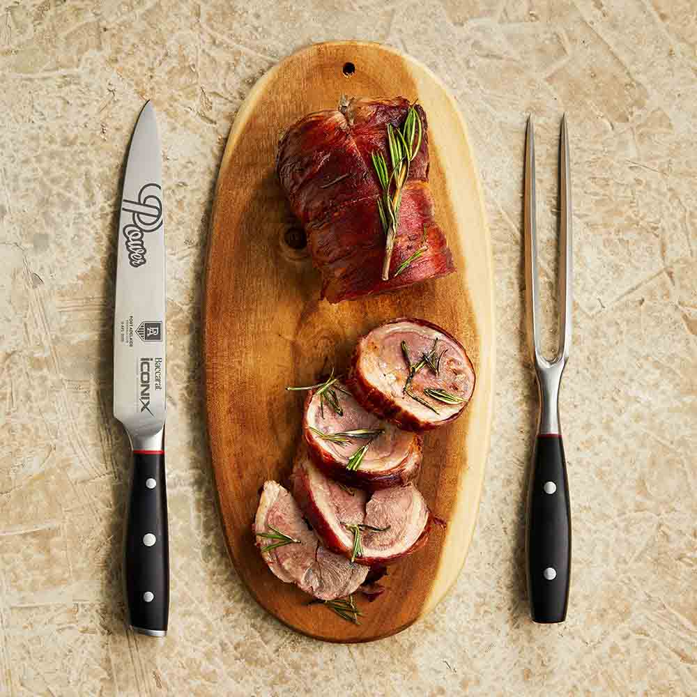 Baccarat iconiX Carving Knife Set AFL Port Adelaide Power at MyHouse