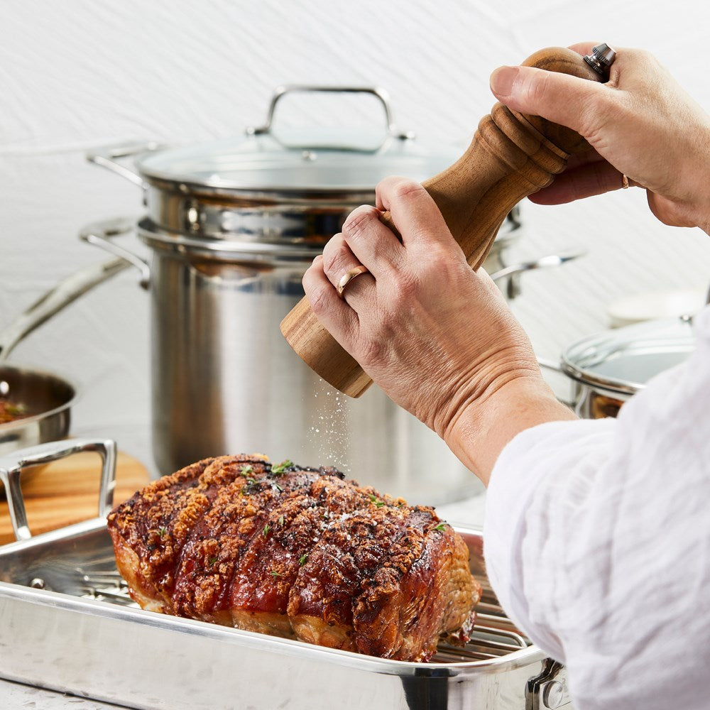 Baccarat iconiX 9 Piece Stainless Steel Cookware Set with Roaster at MyHouse