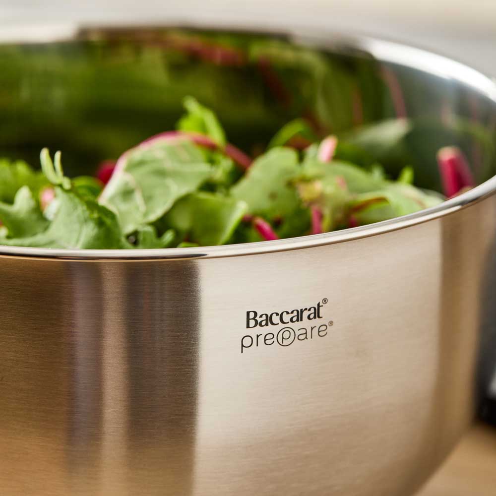 Baccarat Prepare Set of 3 Mixing Bowls with Lids