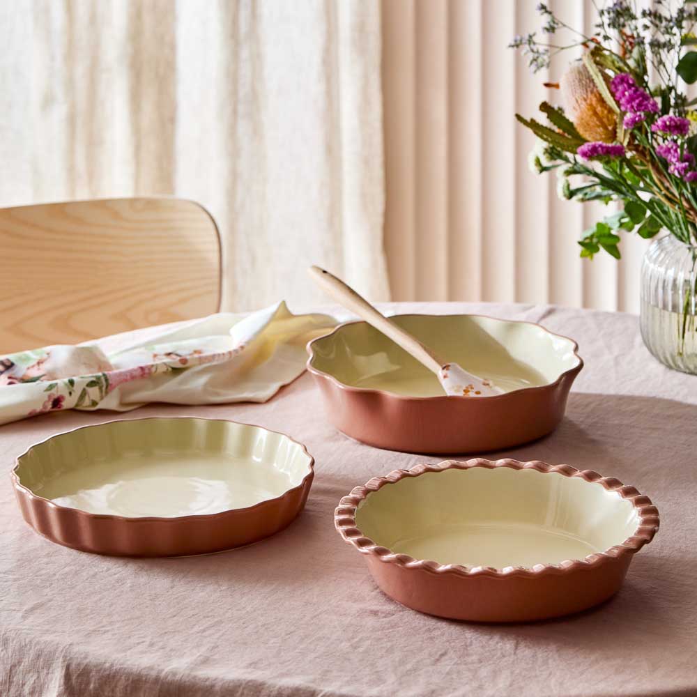 Alex Liddy Posy Quiche Dish, Round dish, and pie dish at MyHouse