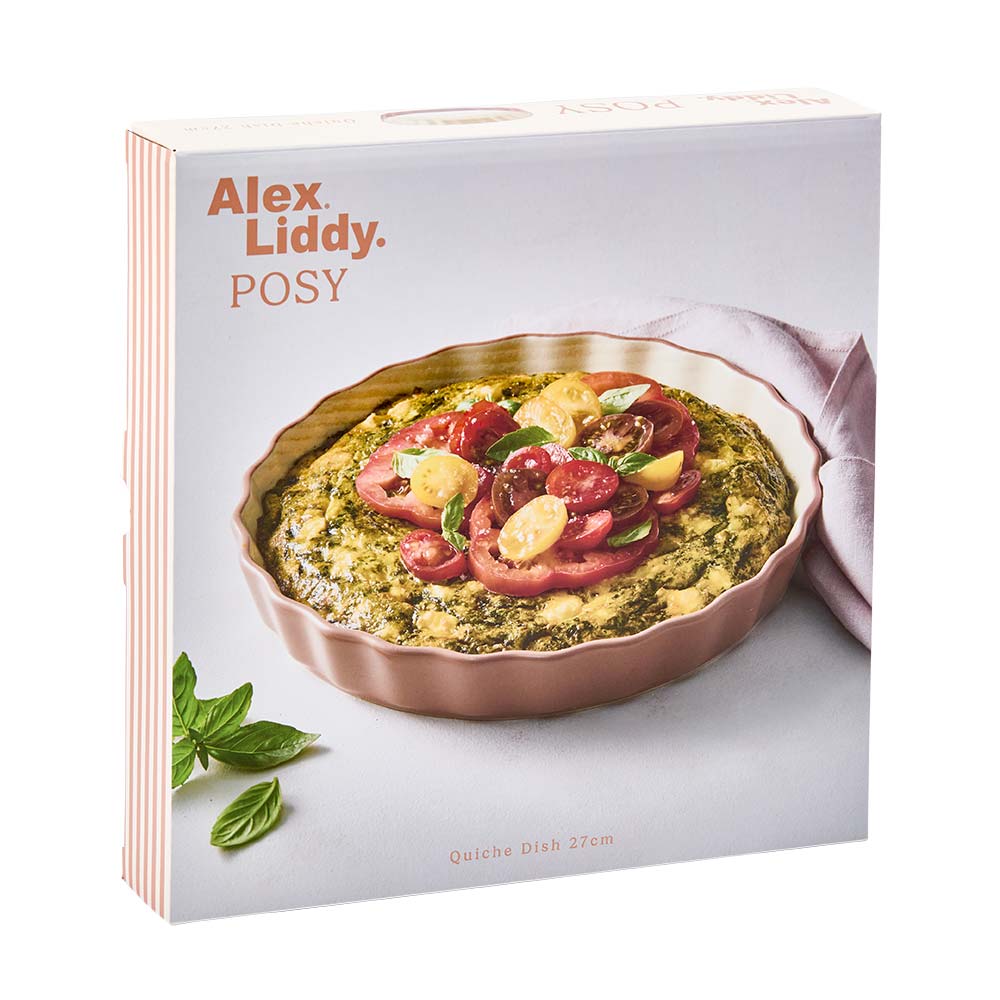 Alex Liddy Posy Quiche Dish 27cm Brown at MyHouse
