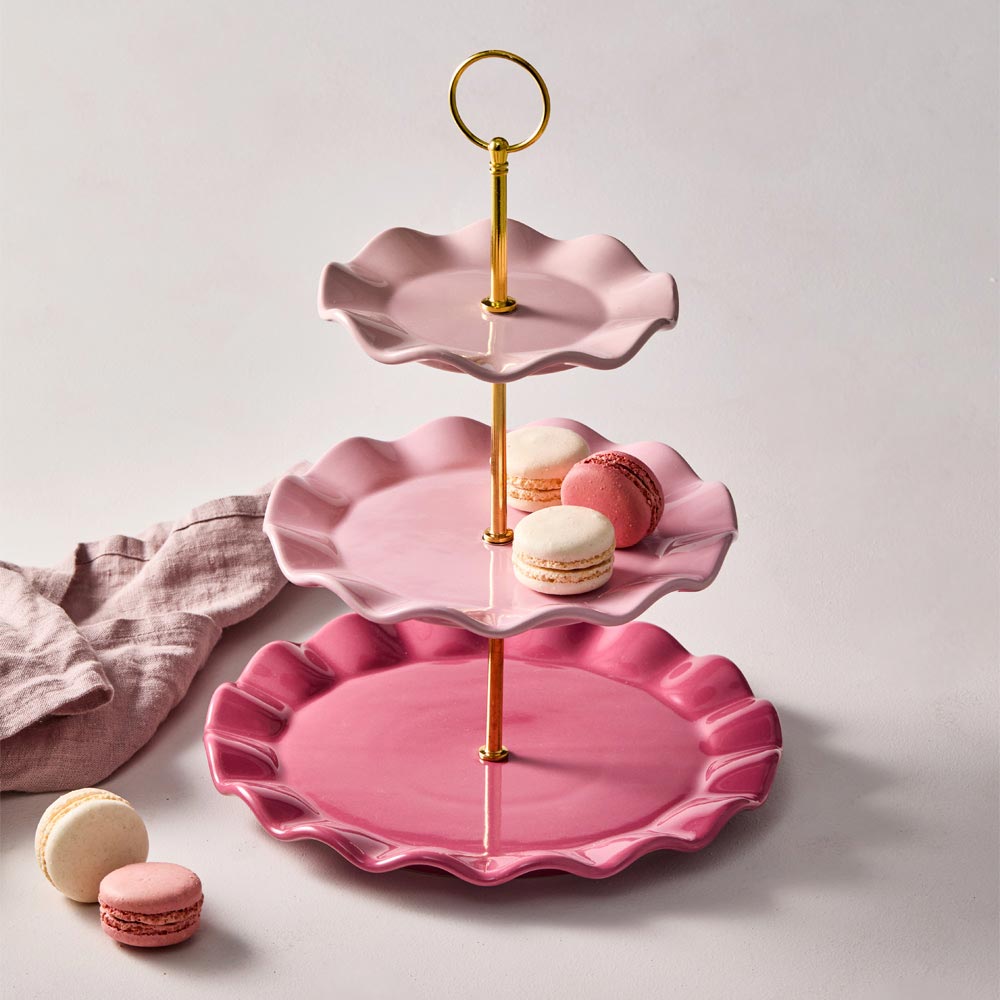 Alex Liddy Posy 3 Tier Cake Stand Pink at MyHouse