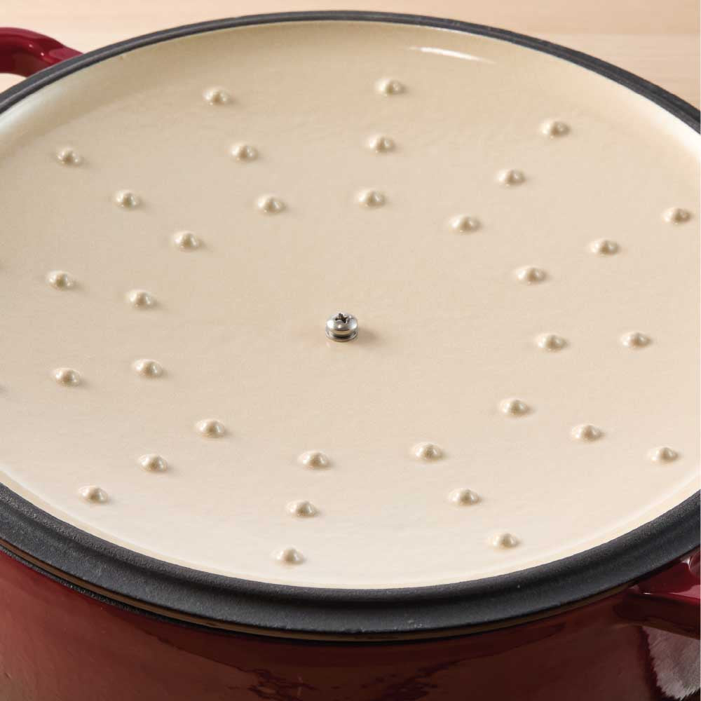 Baccarat Le Connoisseur Cast Iron Round French Oven 6.3L Merlot Red at MyHouse
