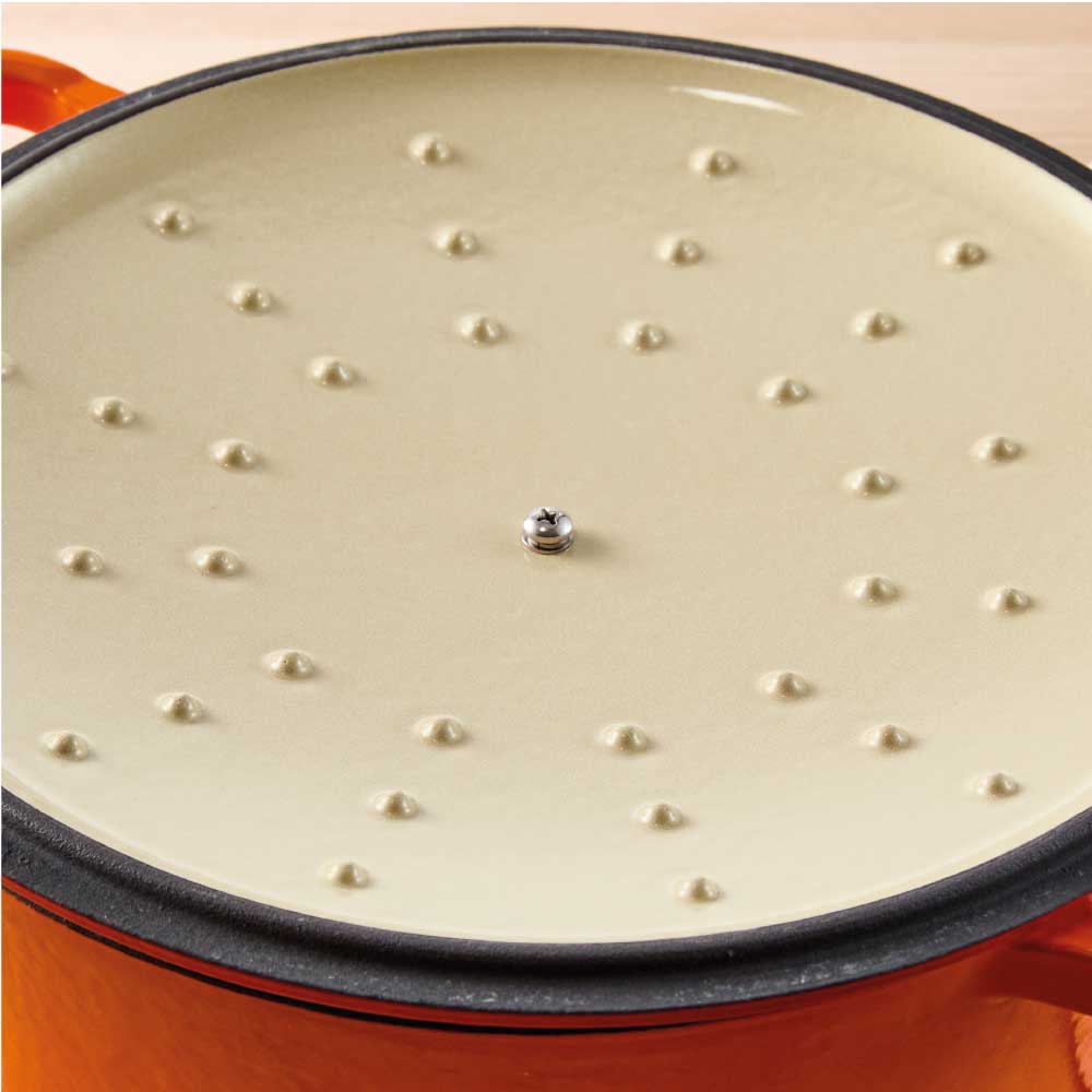 Baccarat Le Connoisseur Cast Iron Round French Oven 6.3L Lava Orange at MyHouse