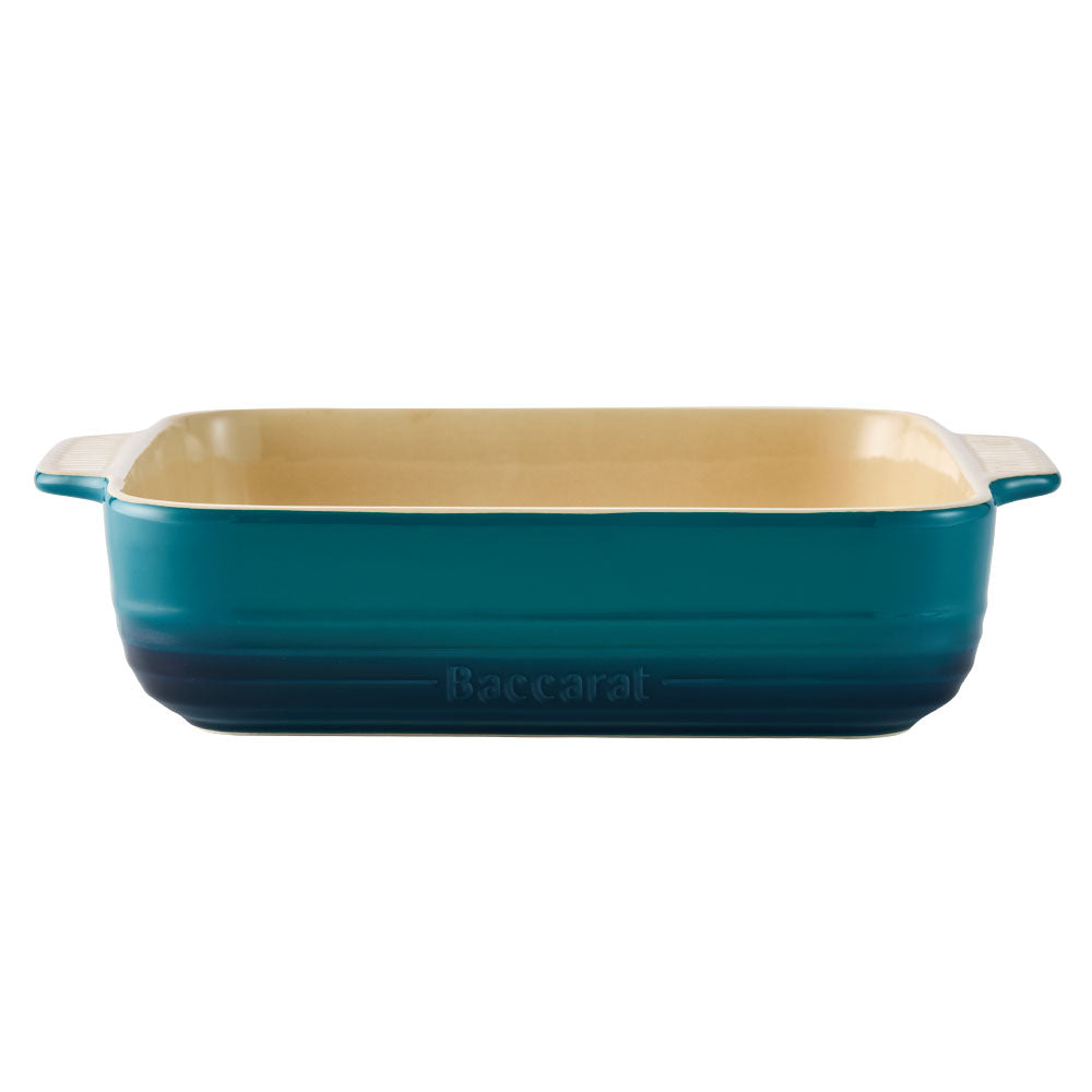 Baccarat Le Connoisseur Stoneware Square Baking Dish 24cm Lagoon Blue at MyHouse