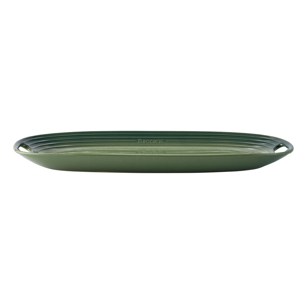 Baccarat Le Connoisseur Oval Platter 40cm Sage Green at MyHouse
