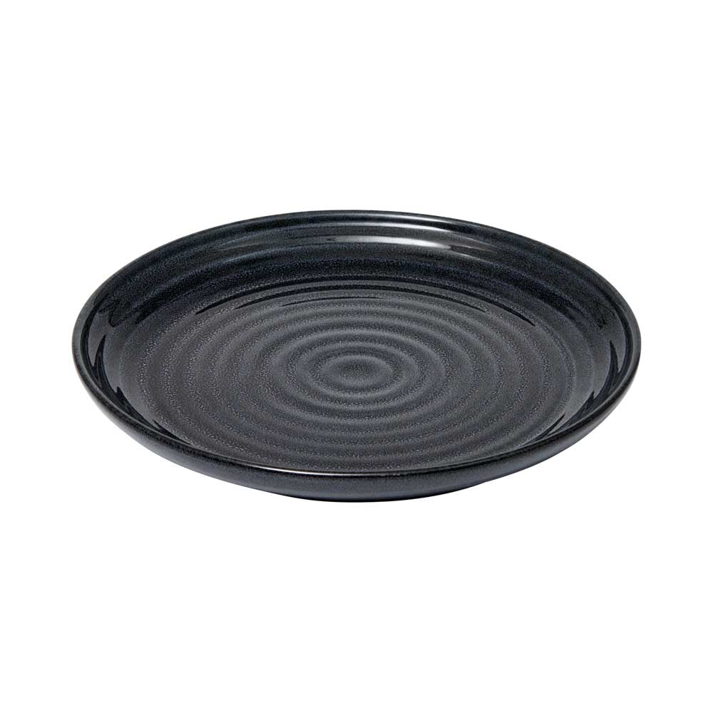Alex Liddy Rustica Stoneware Plate 21cm in navy blue at MyHouse