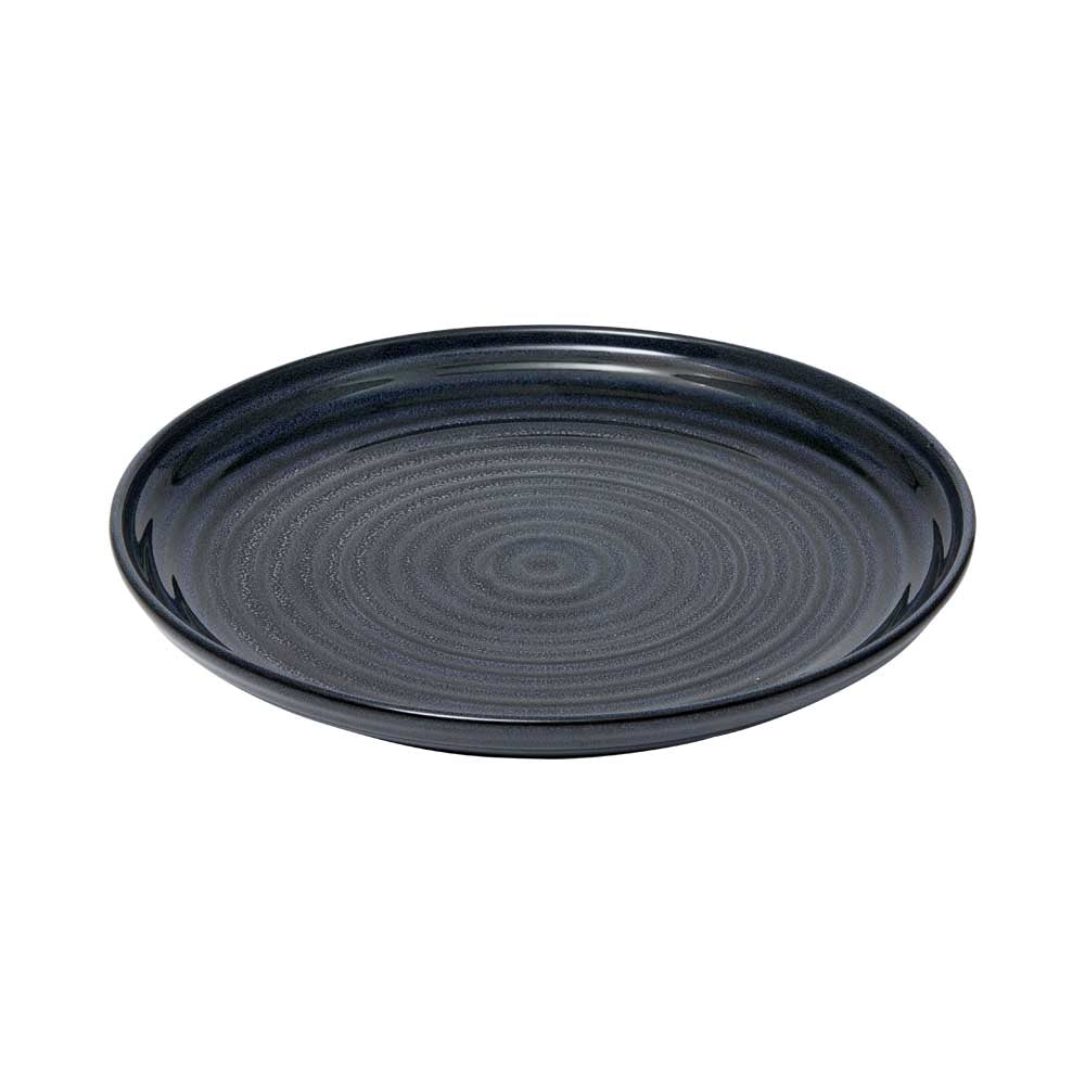 Alex Liddy Rustica Stoneware Plate 27cm in navy Blue at MyHouse