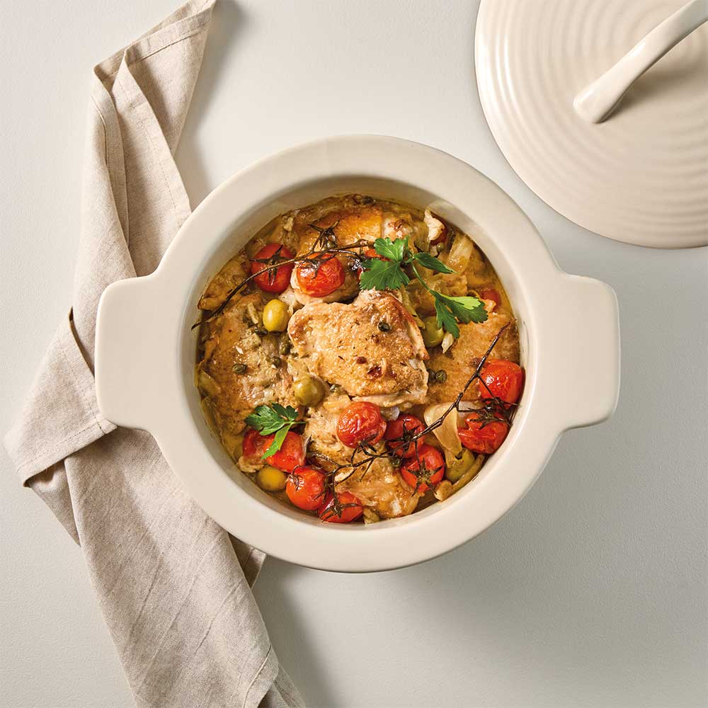 OvenBake Casserole Dish with Lid 3L Oat Cream with chicken casserole at MyHouse
