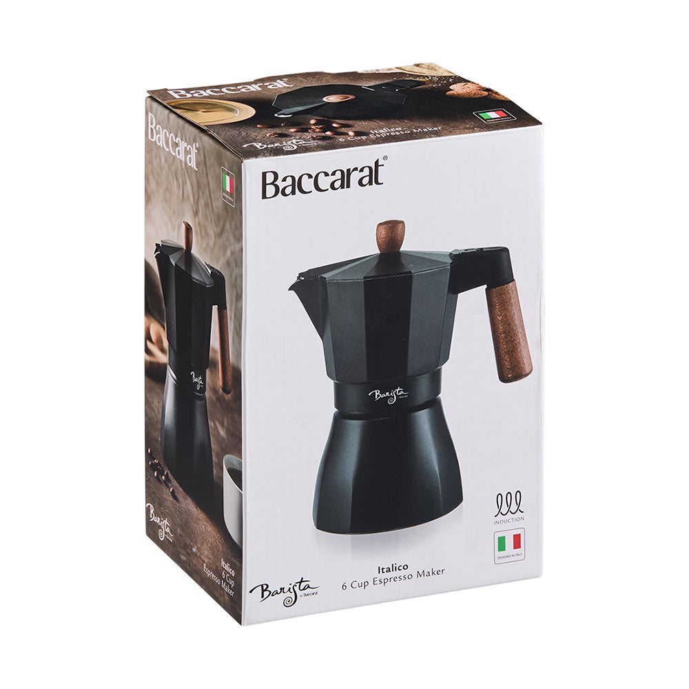 Baccarat Barista Italico Induction 6 Cup Espresso Maker Black at MyHouse