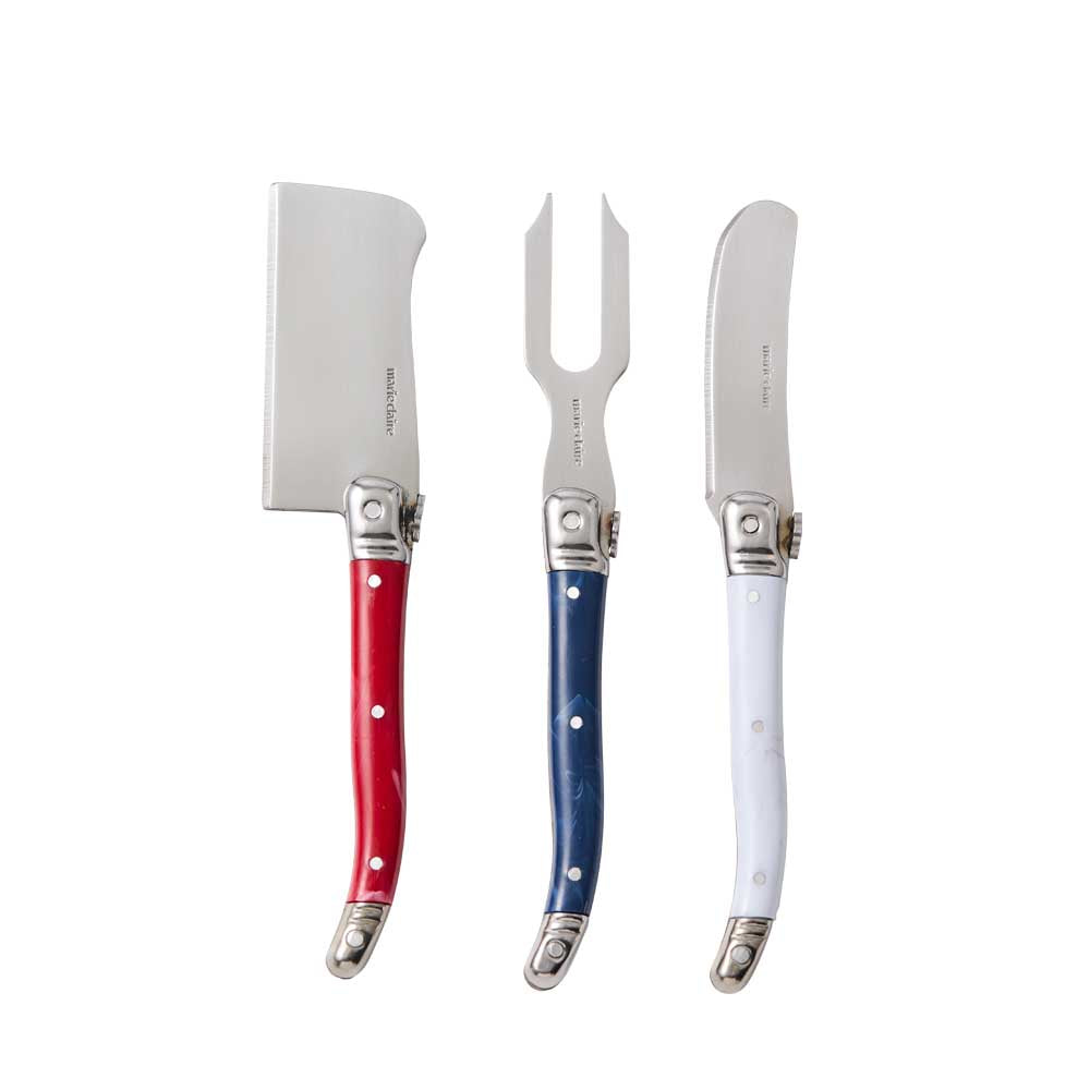 Marie Claire Laguiole Domain Mini Set of 3 Cheese Knives
