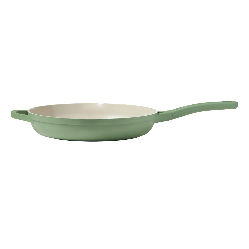 NOOK by Baccarat Frypan with Helper Handle 32cm sage green