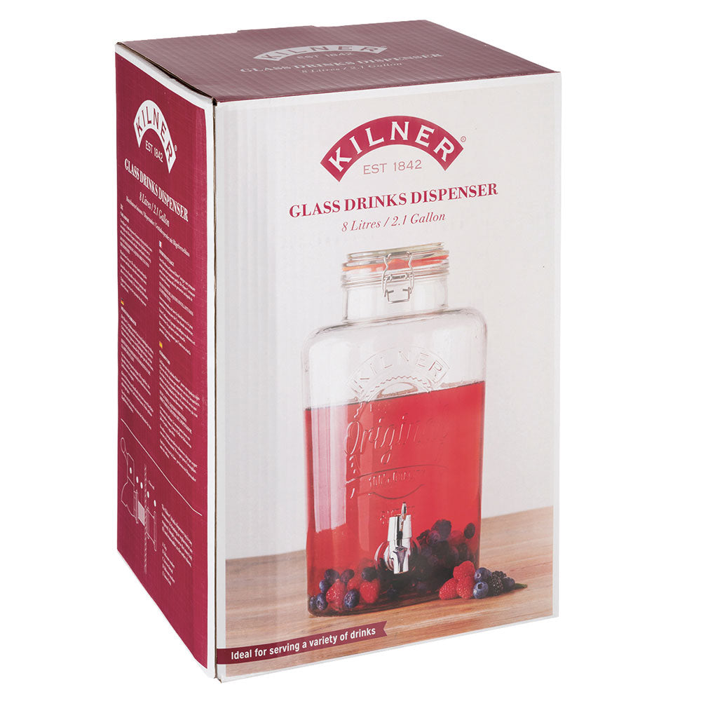 Kilner Round Storage Jar with Dispensing Tap 8L