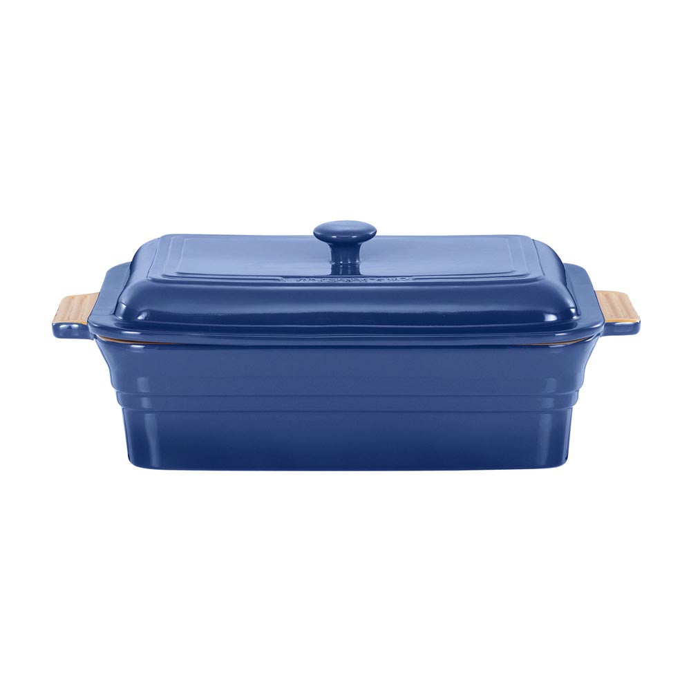 Chasseur Rectangular Baker With Lid 4L Blue - MyHouse
