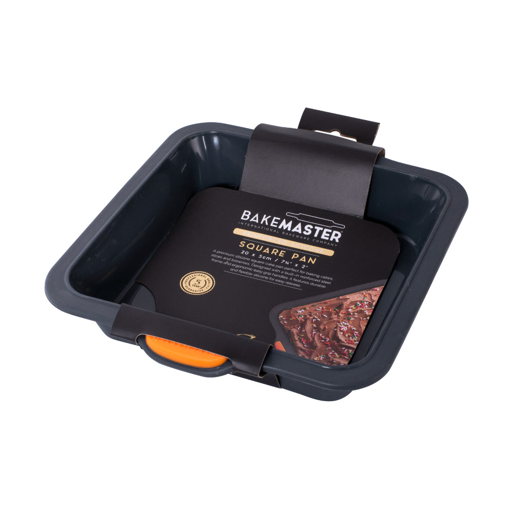 Bakemaster Silicone Square Cake Pan 20x5cm