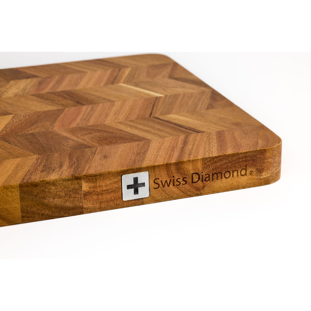 Swiss Diamond DLX Premium Kitchen Herringbone Cutting Board 40x30cm