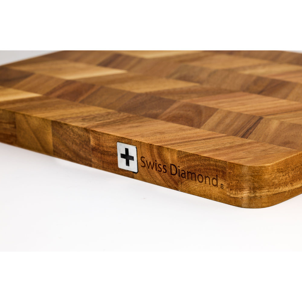 Swiss Diamond DLX Premium Kitchen Herringbone Cutting Board 40x30cm