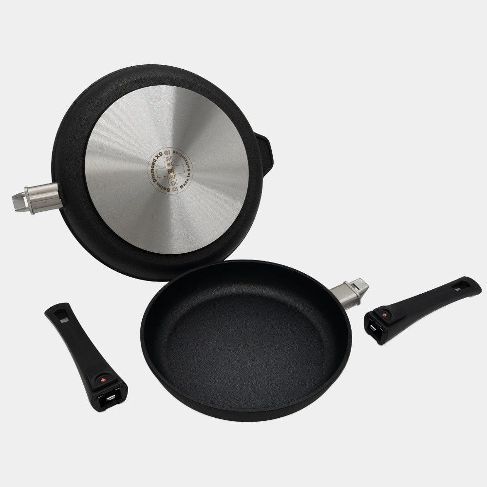 Swiss Diamond Induction 2 Piece Frypan Set with Detachable Handles
