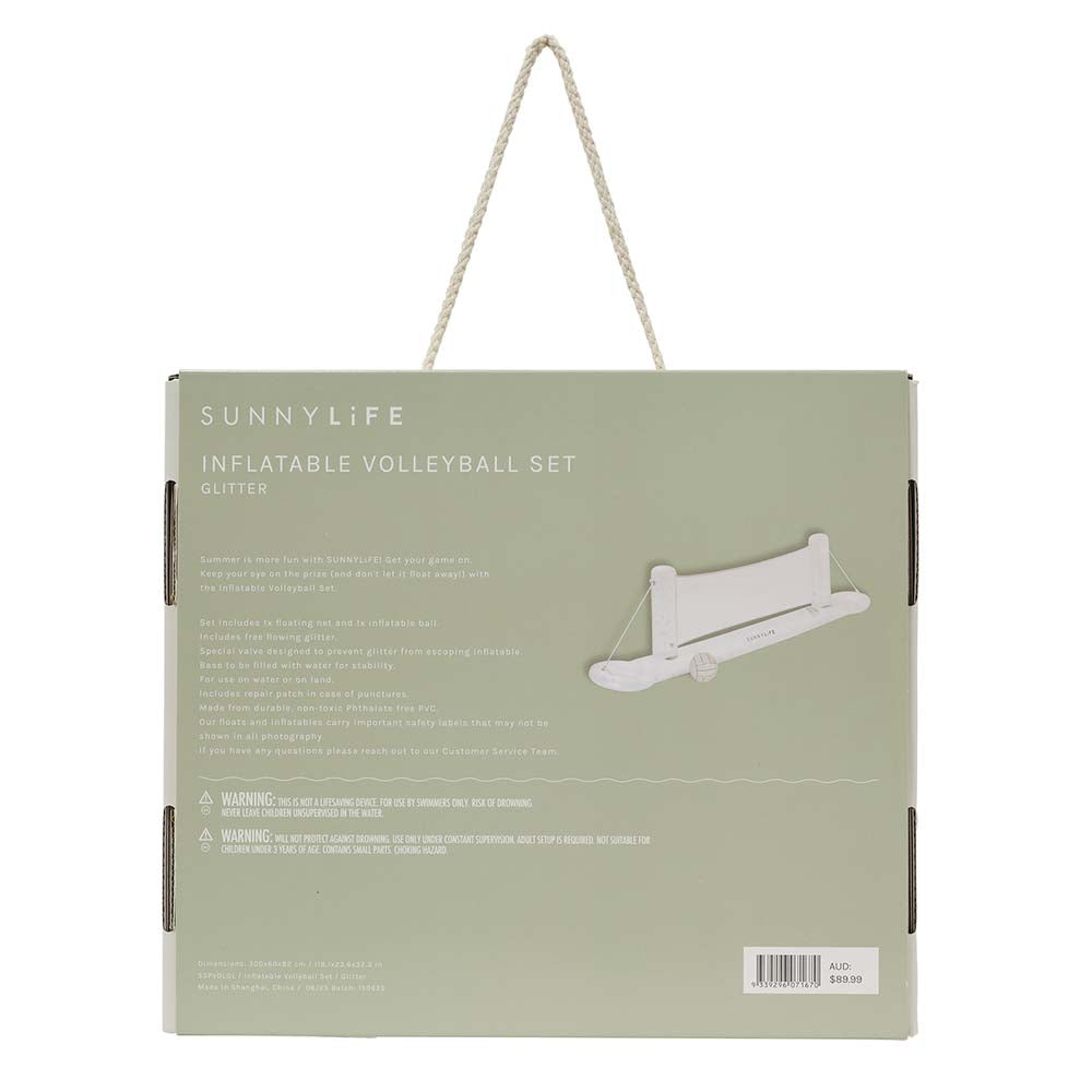SUNNYLiFE Inflatable Volley Ball Set Glitter