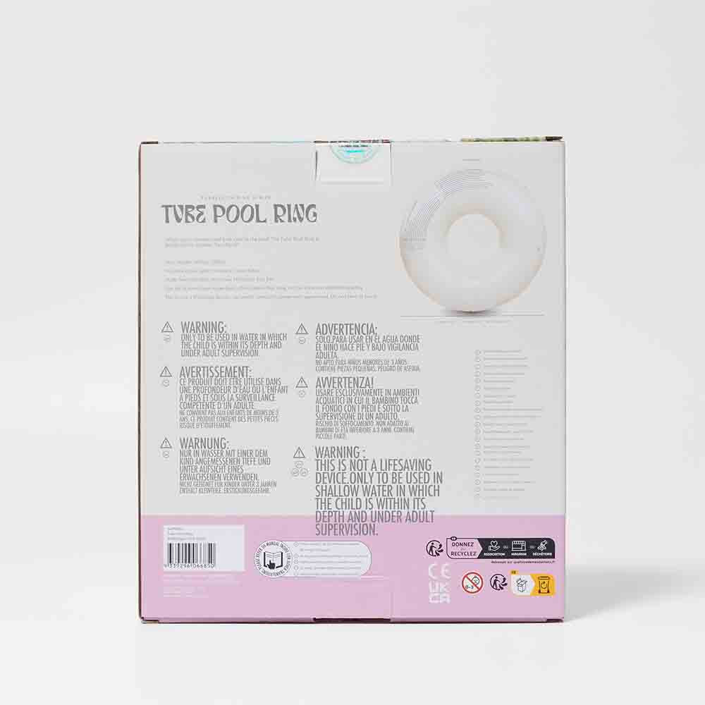 SUNNYLiFE Tube Pool Ring Bubblegum