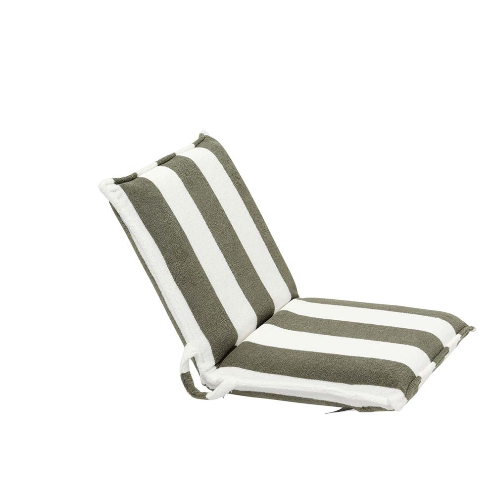 SUNNYLiFE Terry Travel Lounger The Vacay Olive Stripe