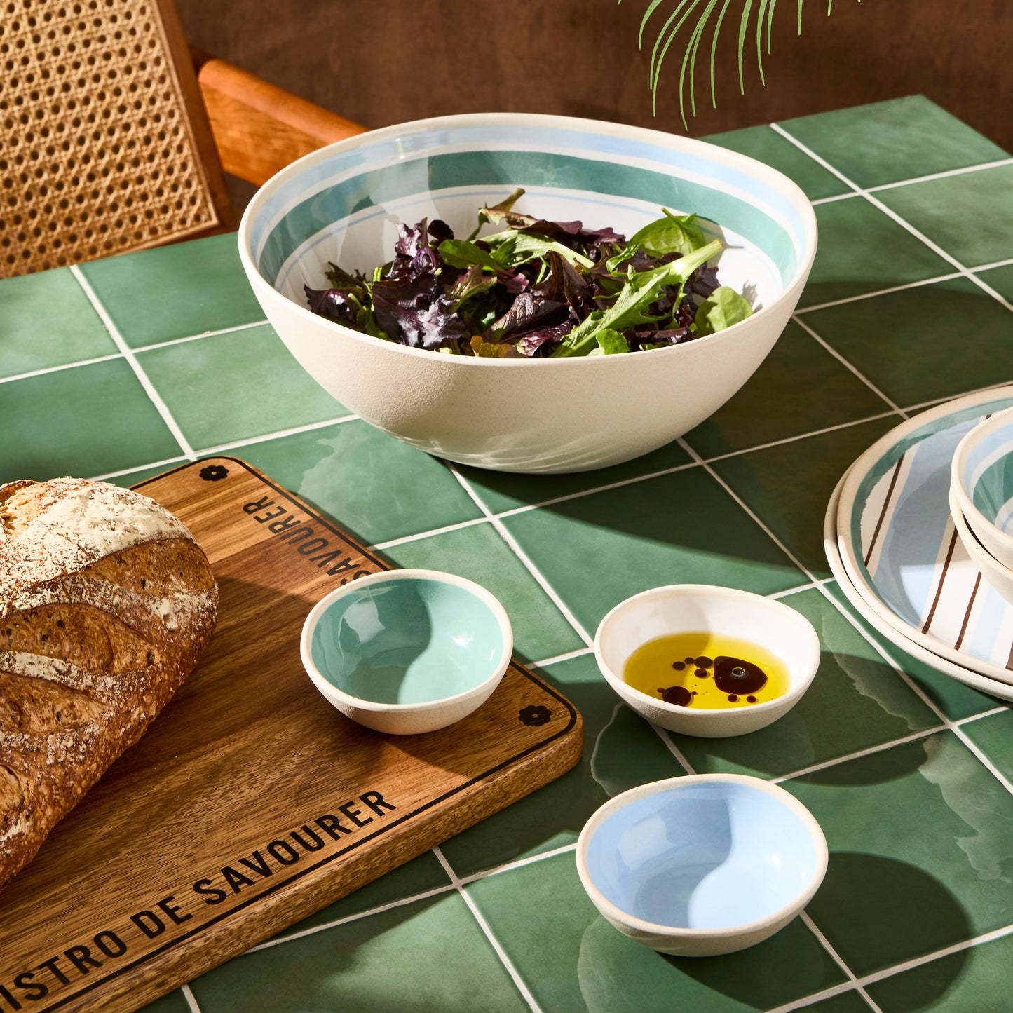Salt & Pepper Bistro Board and Knife Set