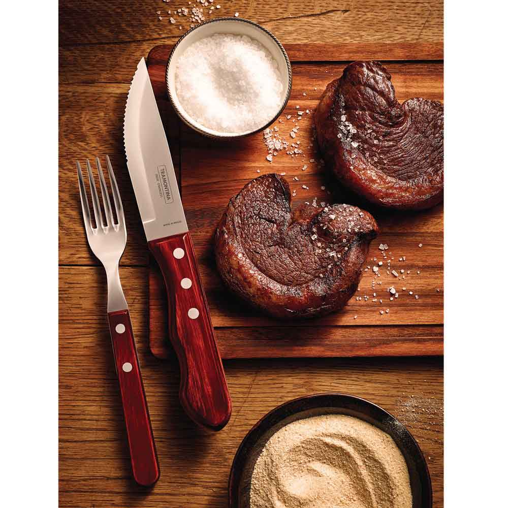 Tramontina 12 Piece Polywood Jumbo Steak Set