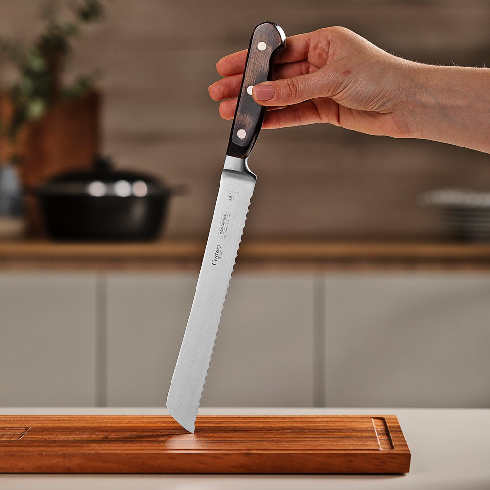 Tramontina Century Wood Forged Bread Knife 8 Inch - MyHouse