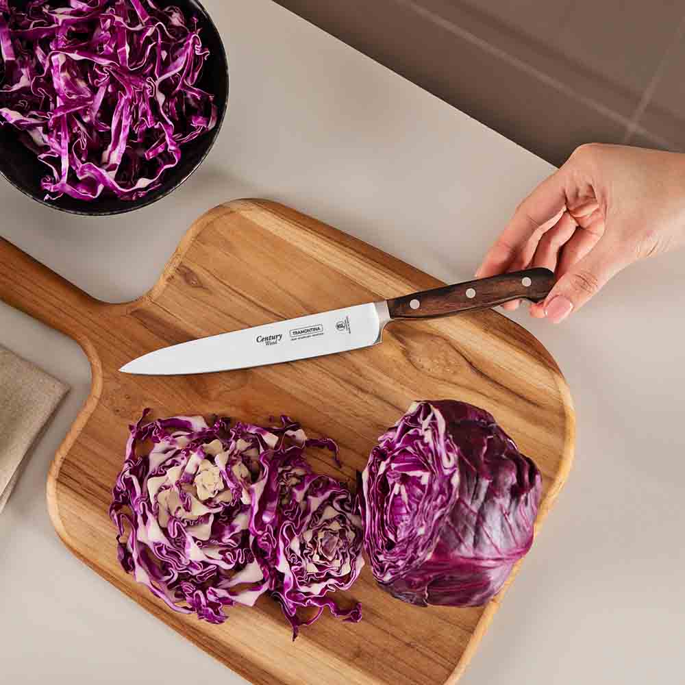 woman chopping cabbage with Utility Knife - MyHouse