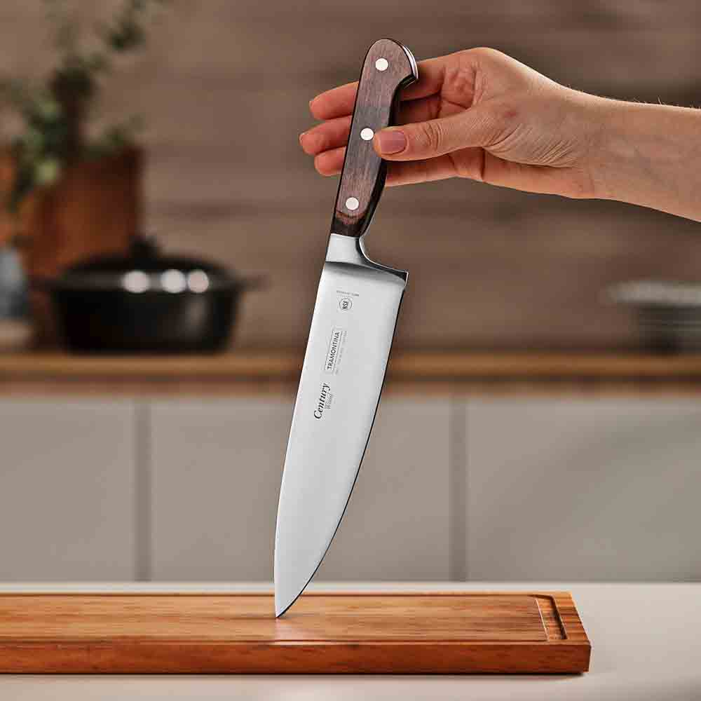 Tramontina Century Wood Forged Chefs Knife 8 Inch - MyHouse