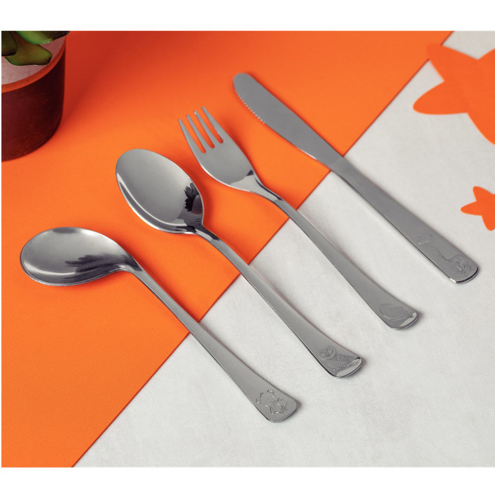 Tramontina 4 Piece Stainless Steel Baby Cutlery Set - MyHouse