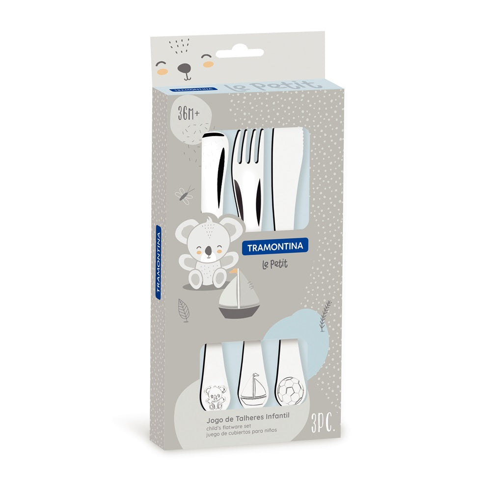 Tramontina Le Petit 3 Piece Stainless Steel Cutlery Set Boys - MyHouse