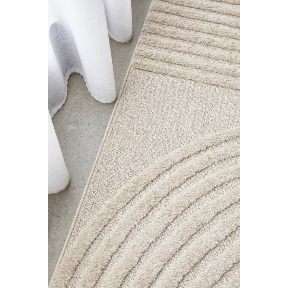 Rug Culture Lotus Abbey Runner Beige with arch detail at MyHouse