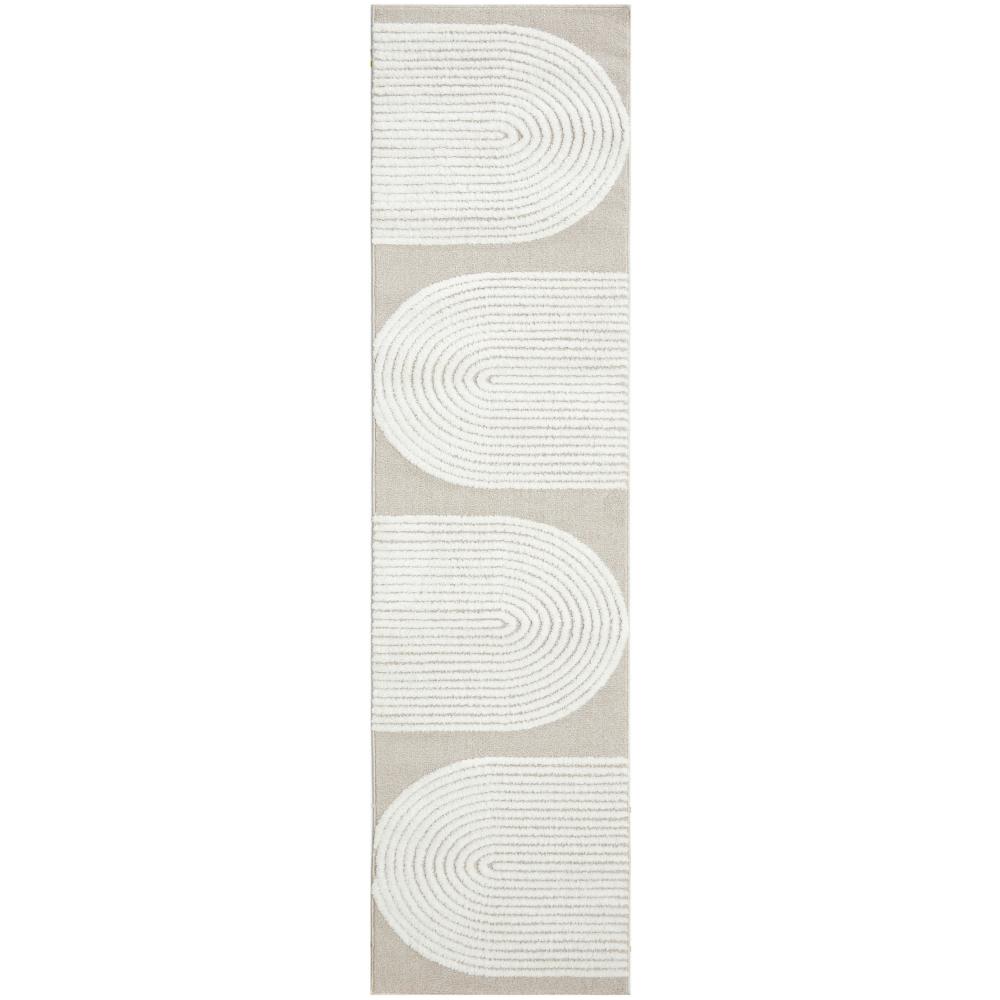 Rug Culture Lotus Abbey Runner Mixed Beige with arch detail at MyHouse
