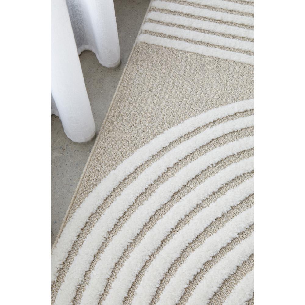 Rug Culture Lotus Abbey Runner Mixed Beige with arch detail at MyHouse