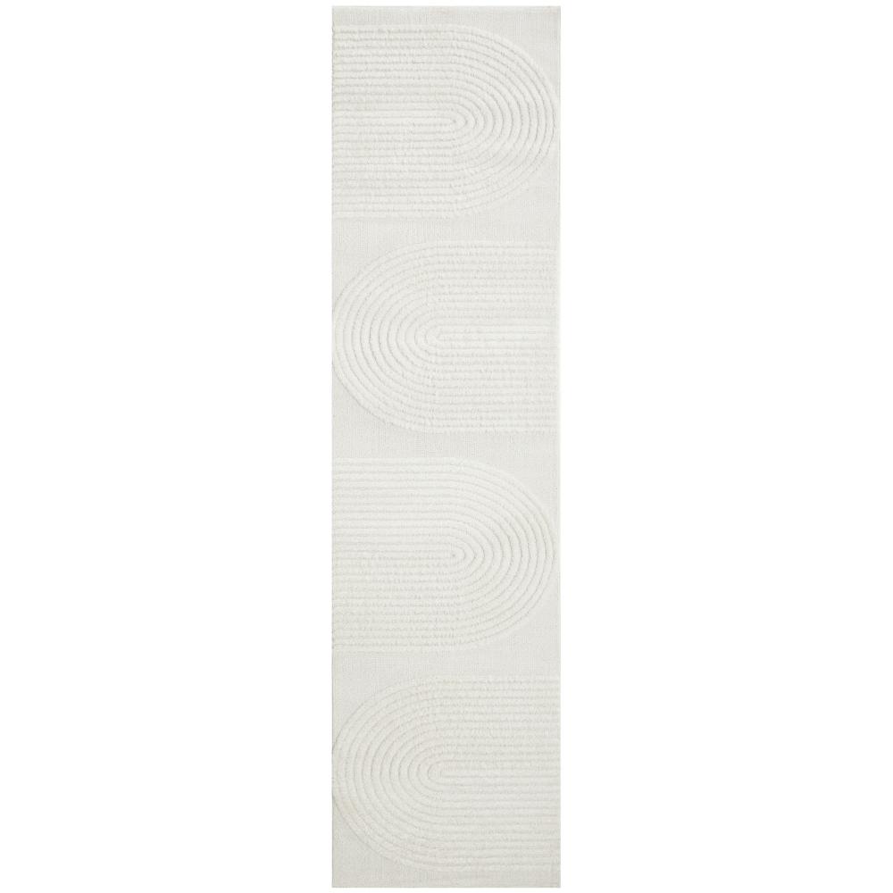 Rug Culture Lotus Abbey Runner White with arch detail at MyHouse