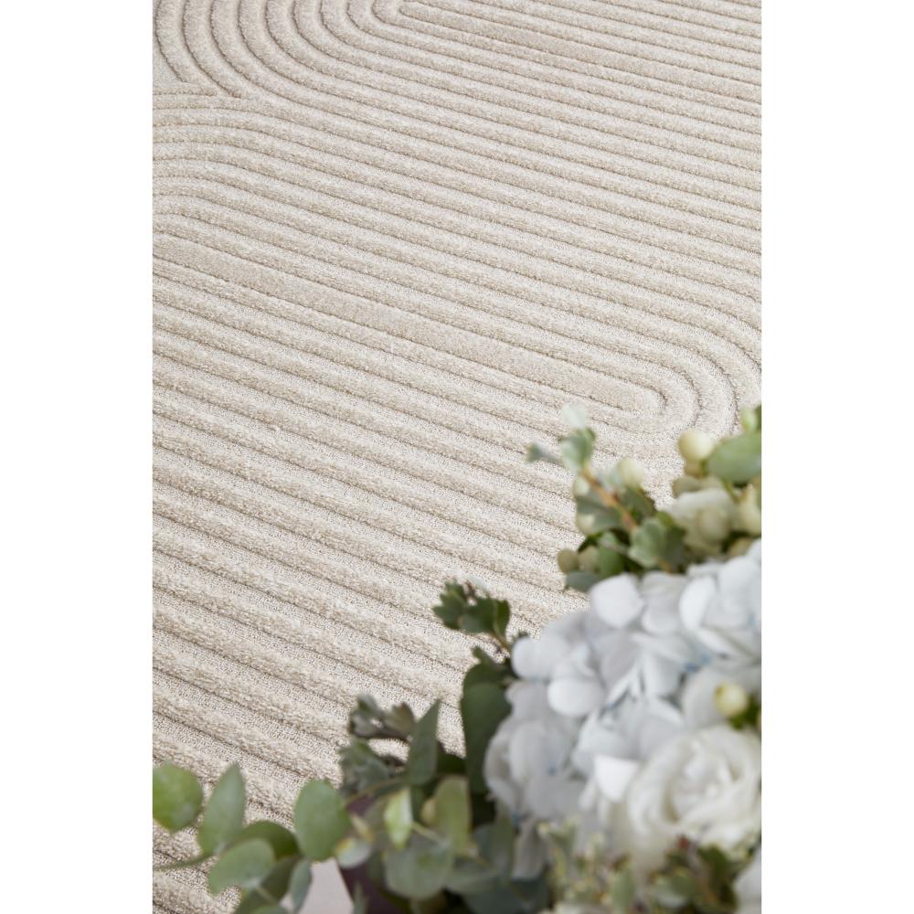 Rug Culture Lotus Carl Rug in beige at MyHouse. Rug with oval detail.