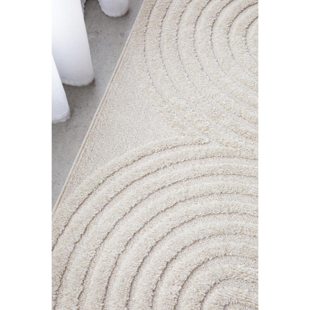 Rug Culture Lotus Carl Rug in beige at MyHouse. Rug with oval detail.