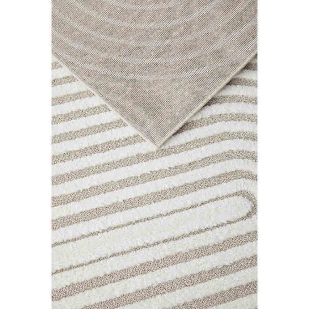 Rug Culture Lotus Carl Rug in mixed beige and white at MyHouse. Rug with oval detail.