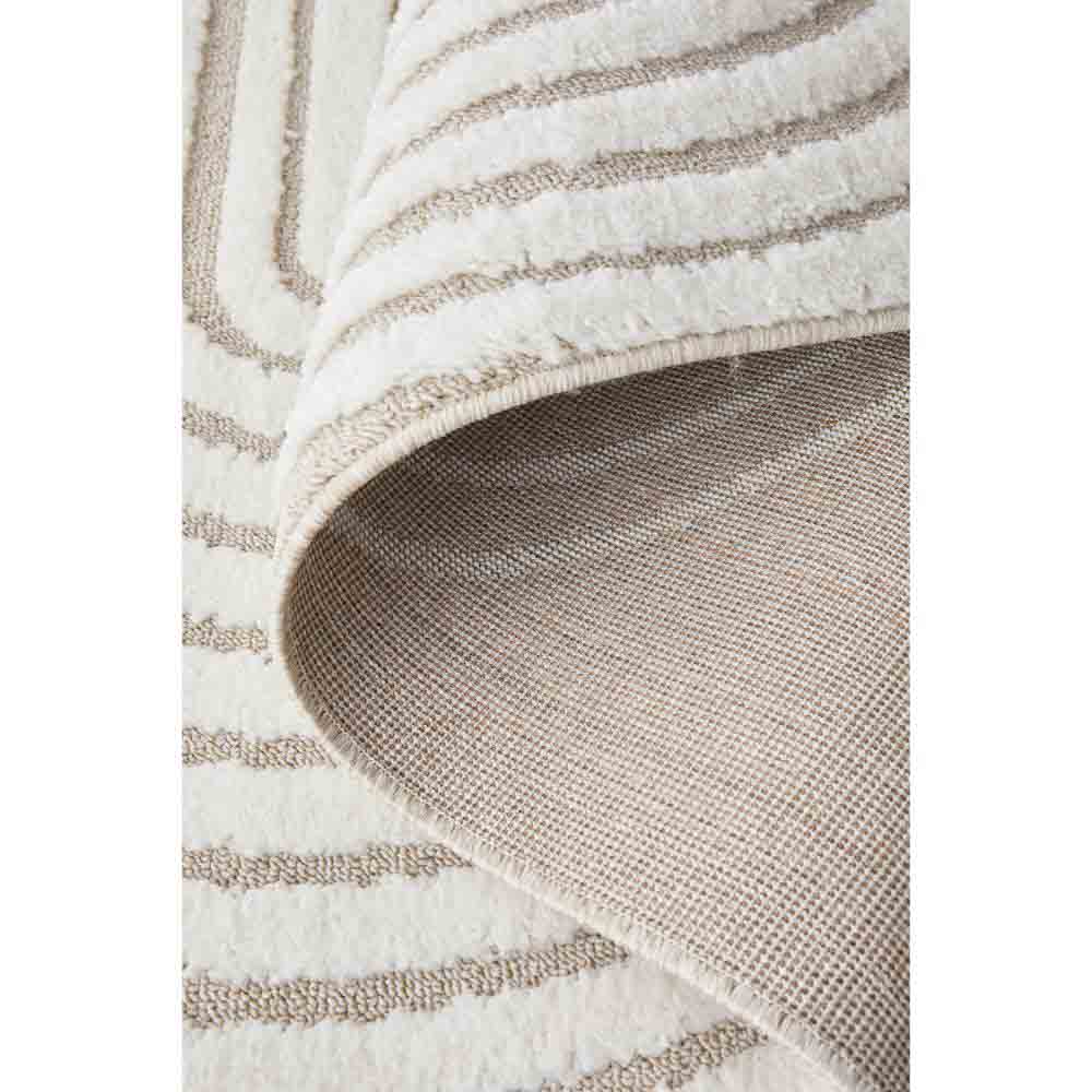 Rug Culture Lotus Carl Rug in mixed beige and white at MyHouse. Rug with oval detail.