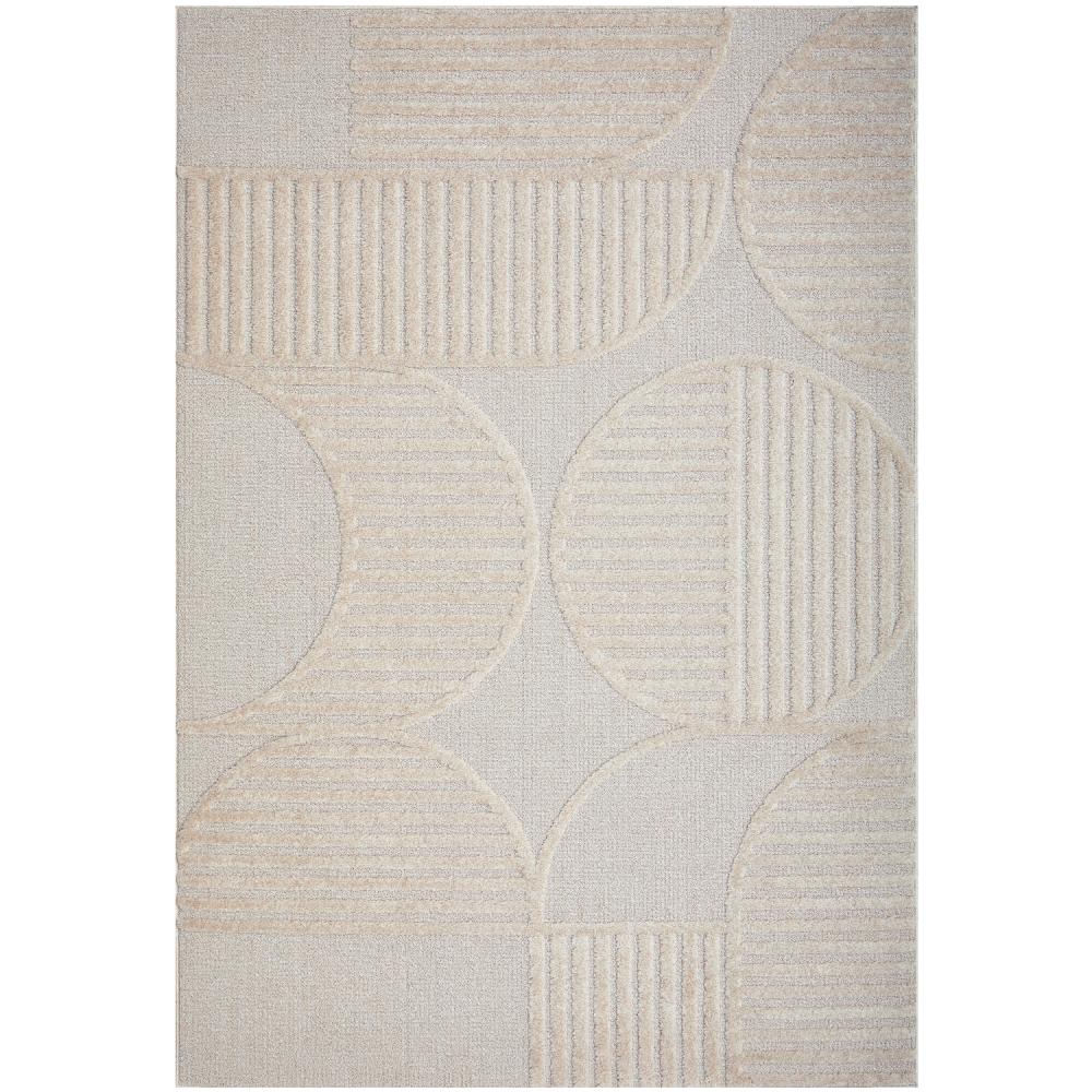 Rug Culture Lotus Leo Rug in Beige with art deco detail at MyHouse