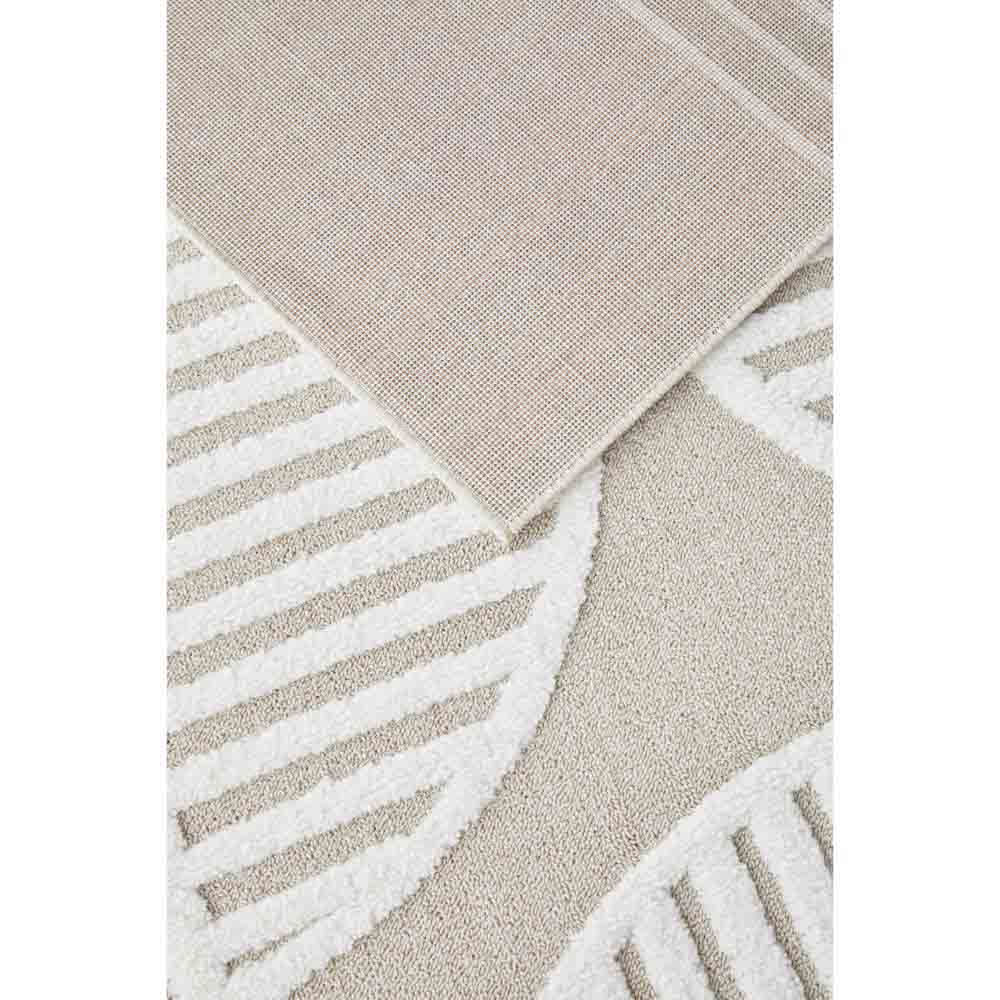 Rug Culture Lotus Leo Rug in Mixed Beige underneath of rug at MyHouse