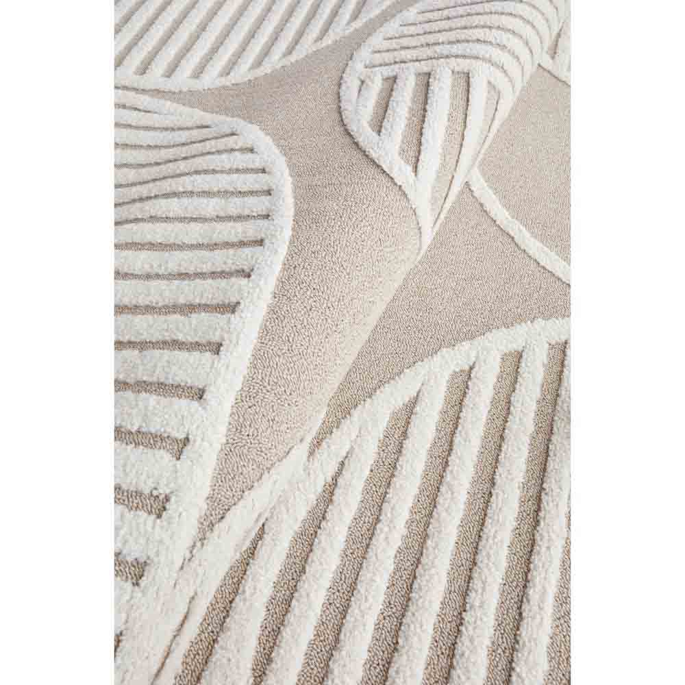 Rug Culture Lotus Leo Rug in Mixed Beige detail shot at MyHouse